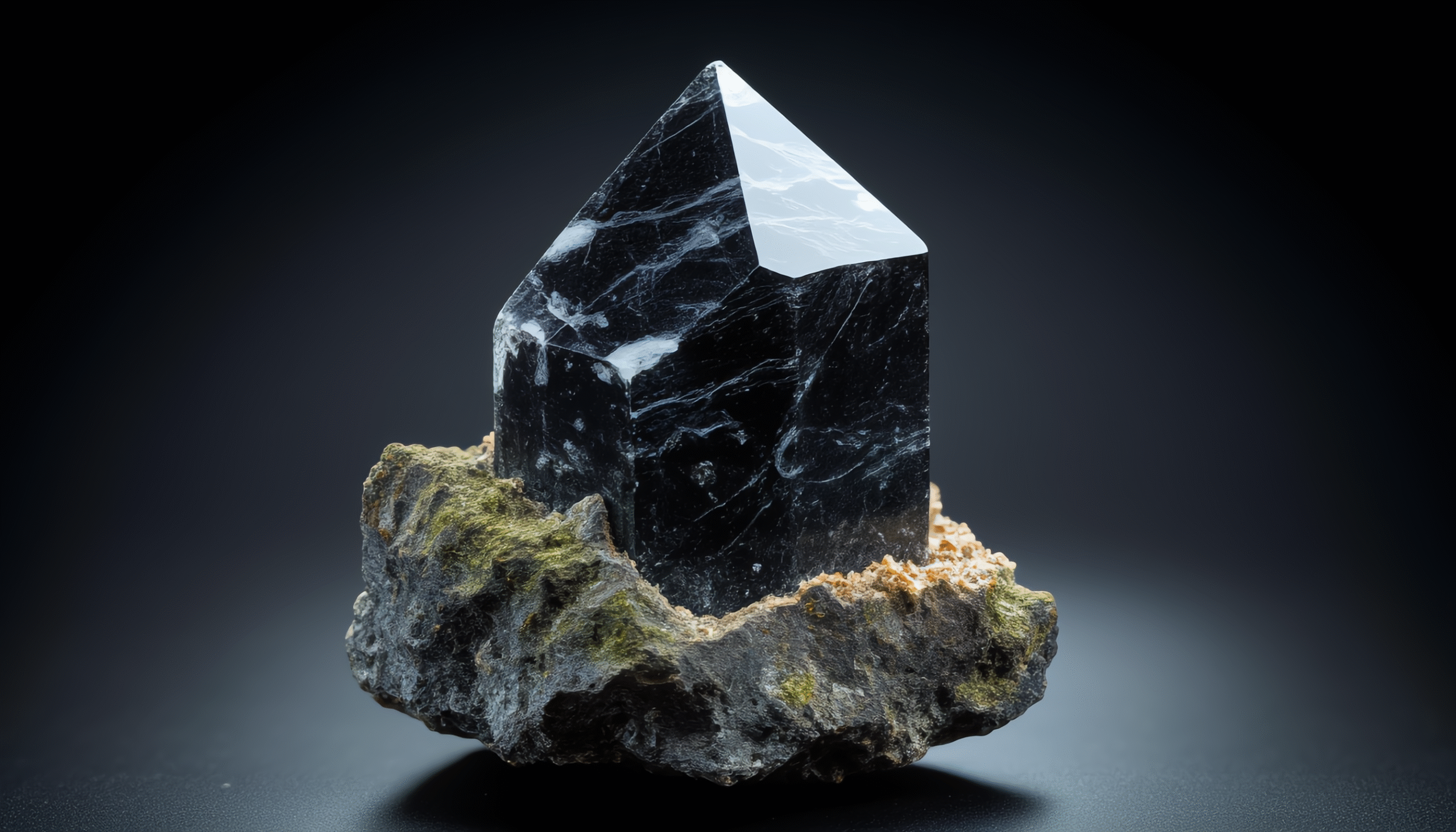 Crystal. Magic Gold. Vibes. Golden. Gems tones. Natural. Jewelry. Crystal go free direct links Faceted Black Crystal, Mineral with Inclusions, Dark Mineral Matrix, Studio Mineral Photography, High Contrast Mineral Specimen, Black Gem on Matrix, Textured Mineral Base, Dramatic Crystal Lighting, Aesthetic Mineral Display, Black Crystal White Inclusions,