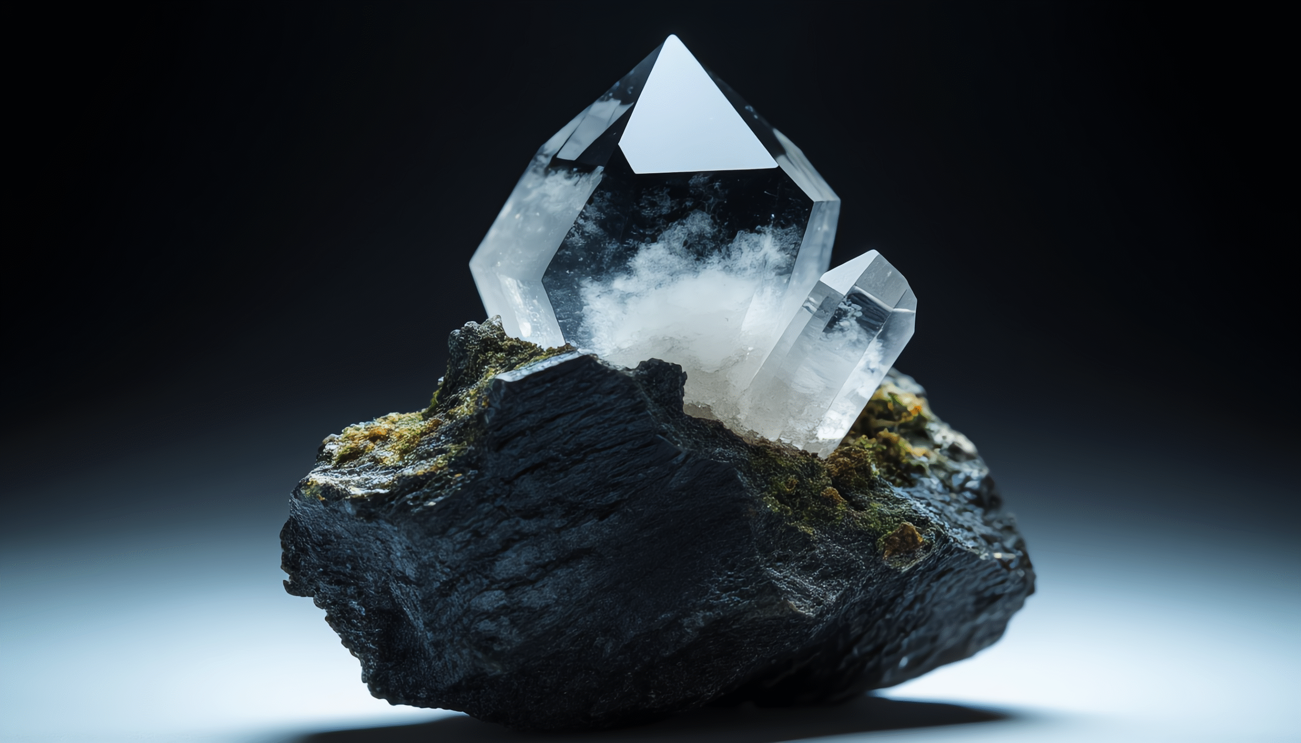 Crystal. Magic Gold. Vibes. Golden. Gems tones. Natural. Jewelry. Crystal go free direct links Faceted Black Crystal, Mineral with Inclusions, Dark Mineral Matrix, Studio Mineral Photography, High Contrast Mineral Specimen, Black Gem on Matrix, Textured Mineral Base, Dramatic Crystal Lighting, Aesthetic Mineral Display, Black Crystal White Inclusions,