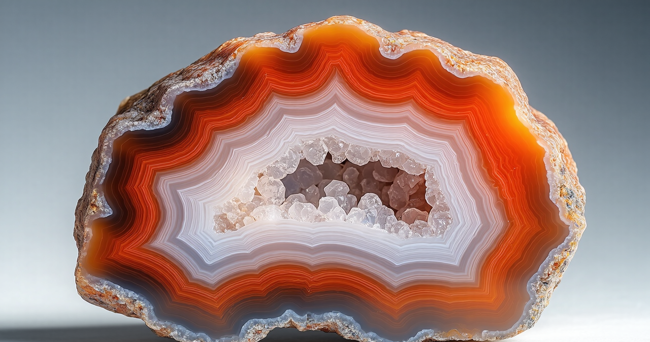 A Journey into an Agate Geode Slice