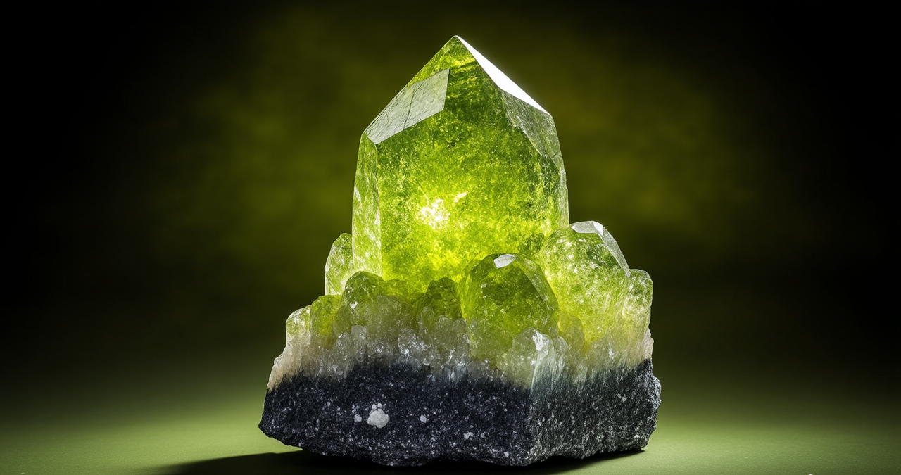 A Portrait of a Peridot Cluster on its Dark Throne