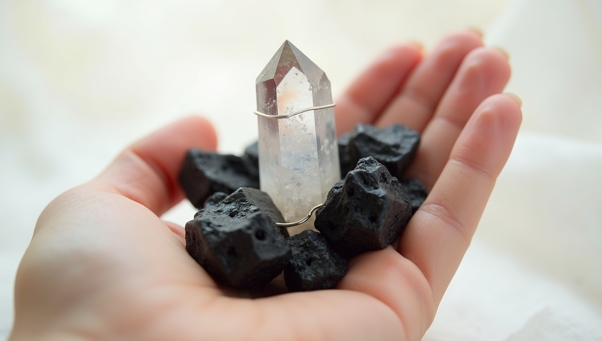 Clear Quartz, Black Tourmaline, and the Human Connection
