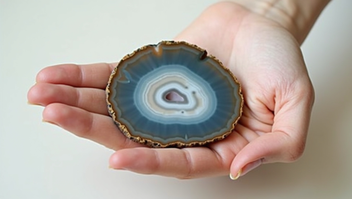 Holding Deep Time: The Story Etched in a Banded Agate Slice