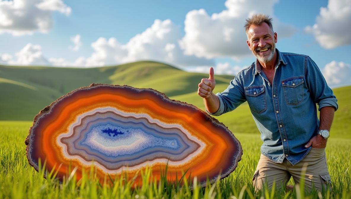 Capturing a Massive Agate Slice in its Natural Setting